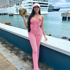Knitted Hollow Backless Bodysuit Women